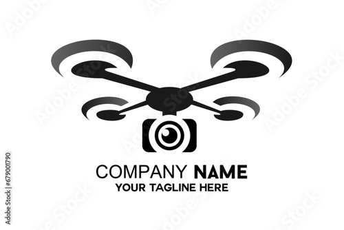 drone aircraft logo with a simple design