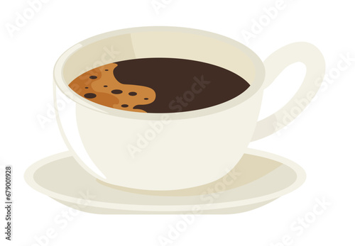Cup of espresso, coffee drink with robust flavor