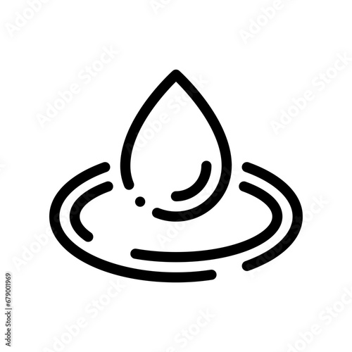 water drop line icon