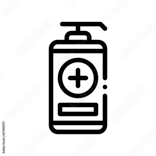 antiseptic line icon