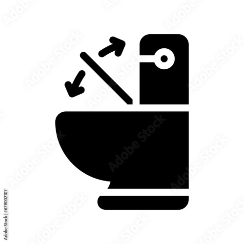 toilet glyph icon