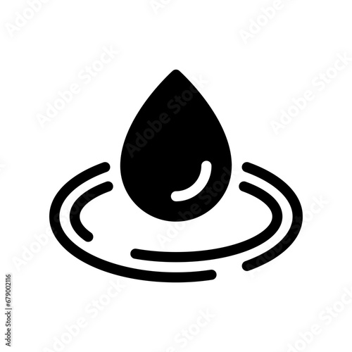 water drop glyph icon