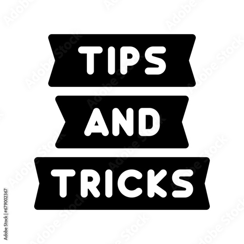 tips and tricks glyph icon