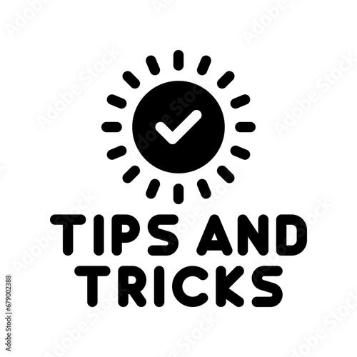 tips and tricks glyph icon