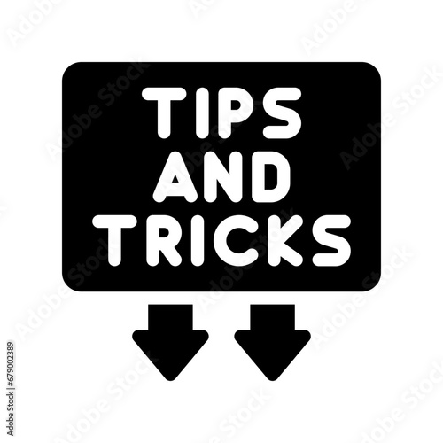 tips and tricks glyph icon