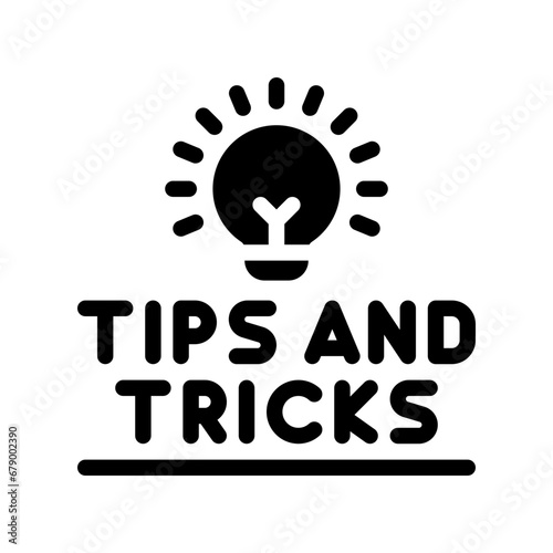 tips and tricks glyph icon