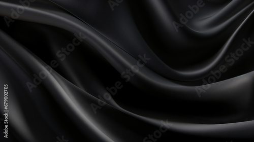 Abstract black luxury texture silk