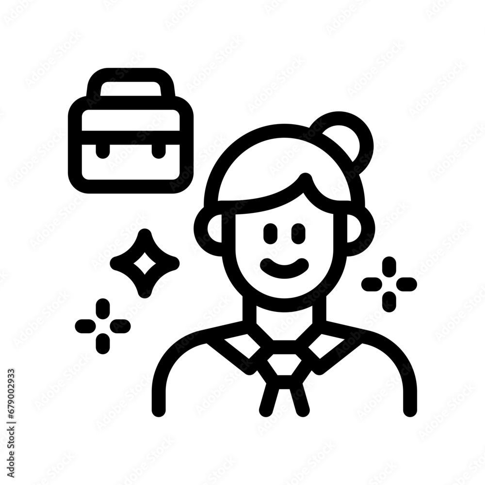 worker line icon worker line icon