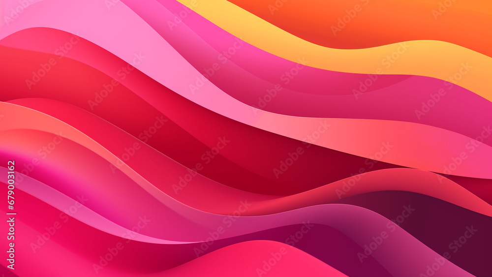 Vibrant Sunset Dreams Fluid Color Waves in Abstract Patterns