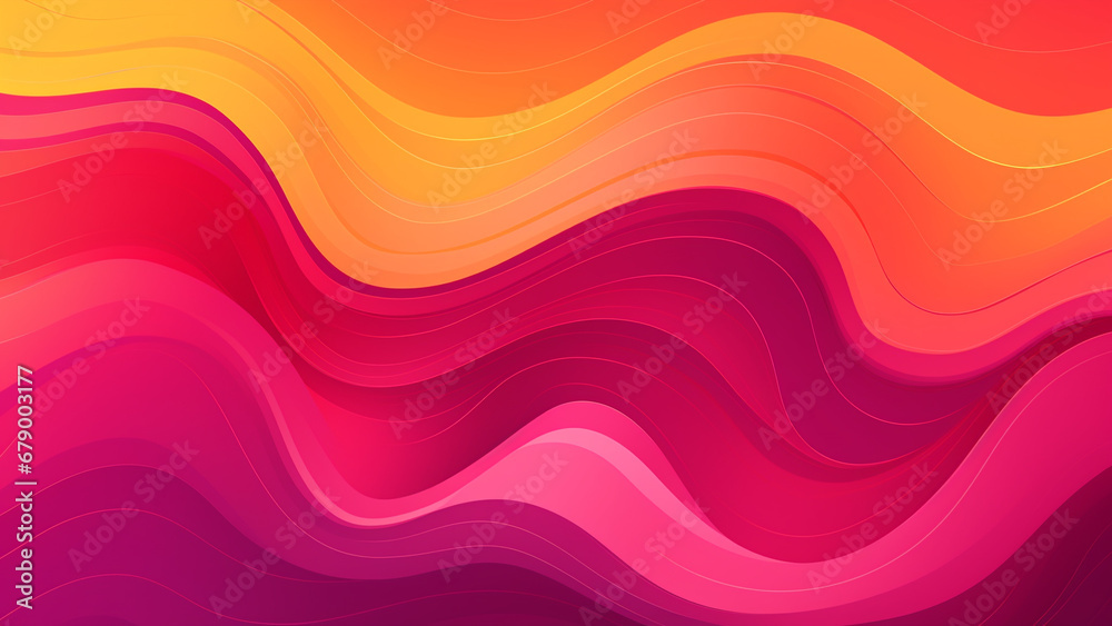 Vibrant Sunset Dreams Fluid Color Waves in Abstract Patterns