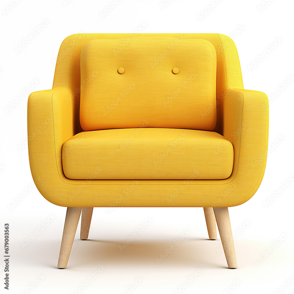 yellow leather modern armchair isolated white background
yellow leather modern armchair isolated white background