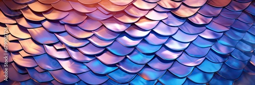 dragon scales, blue metallic background wallpaper, generative AI
