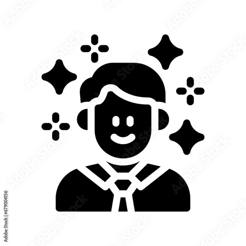 confidence glyph icon