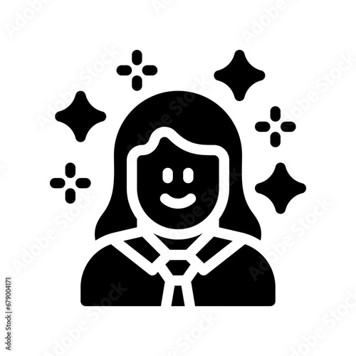 confidence glyph icon