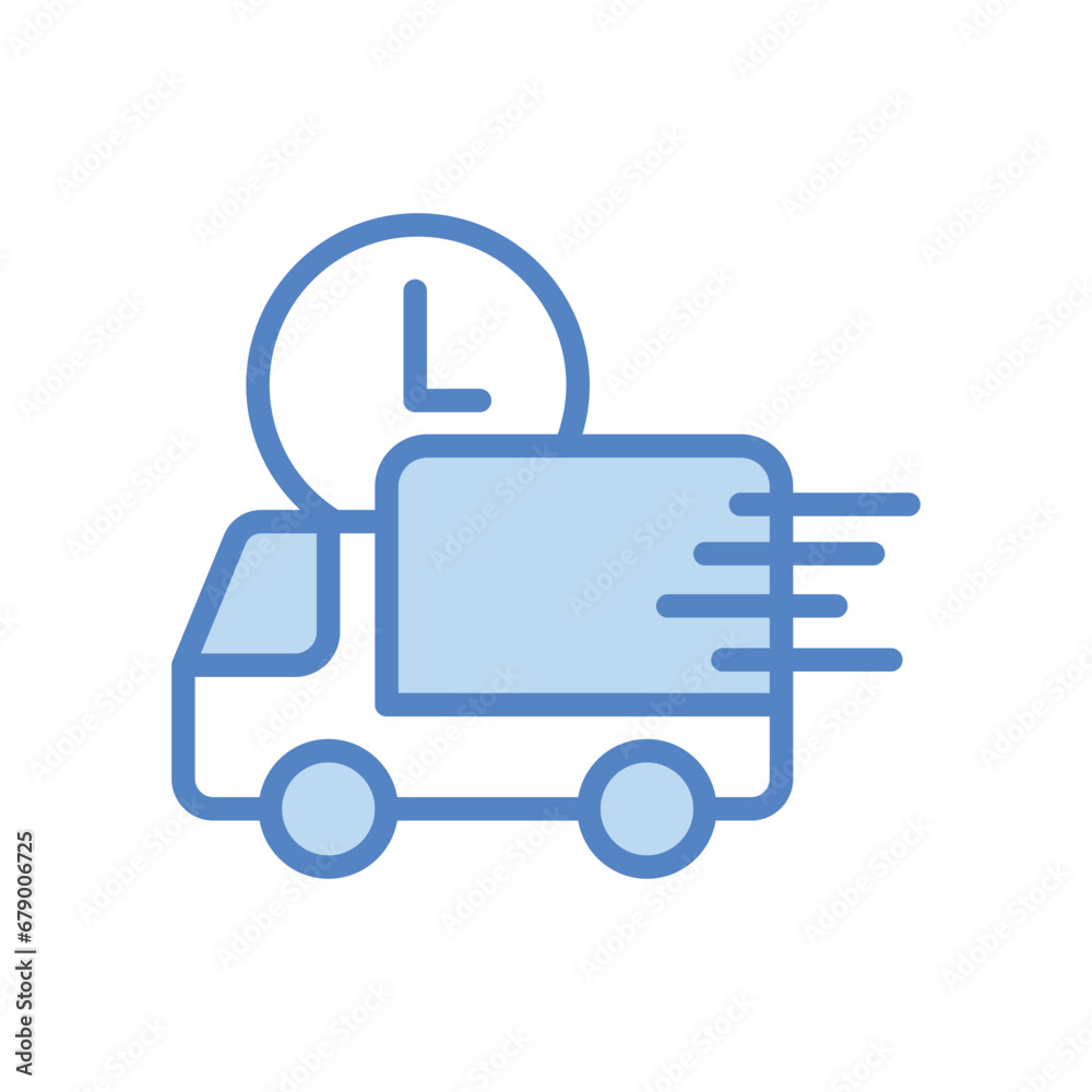 Express Delivery icon isolate white background vector stock illustration Express Delivery icon isolate white background vector stock illustration