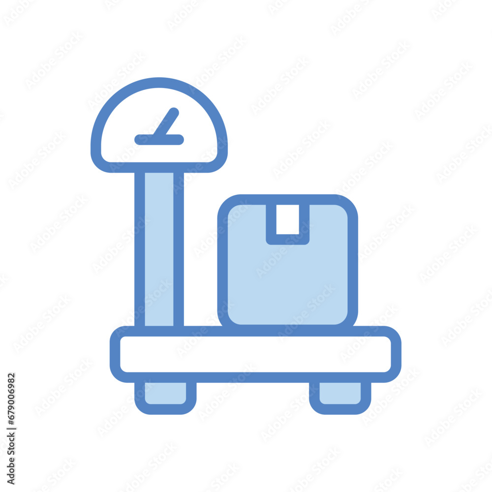 Cargo Weight icon isolate white background vector stock illustration Cargo Weight icon isolate white background vector stock illustration