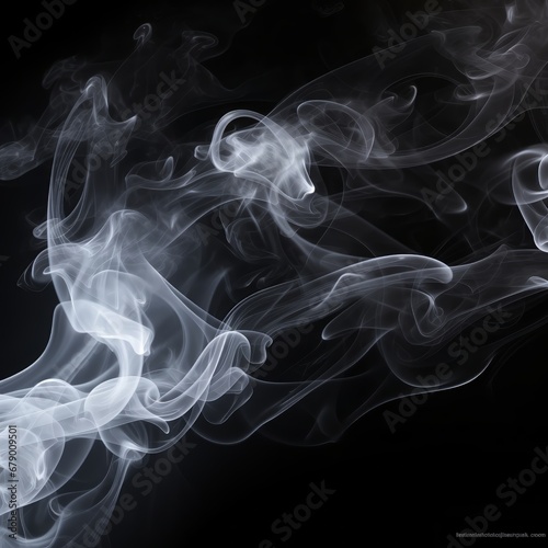 Black smoke abstract background.
