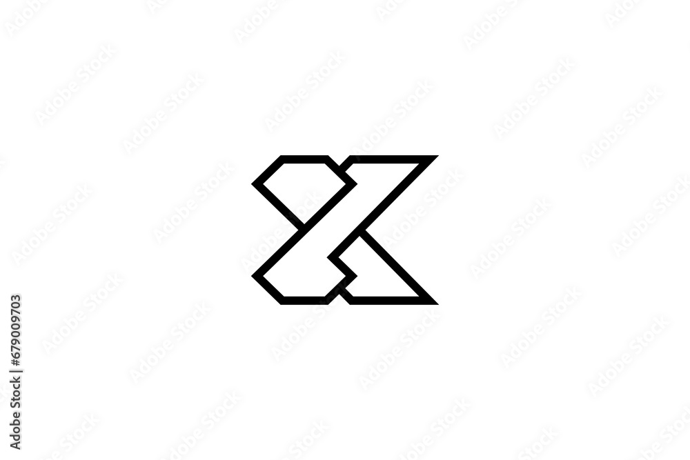 Letter X Diamond Logo Design
