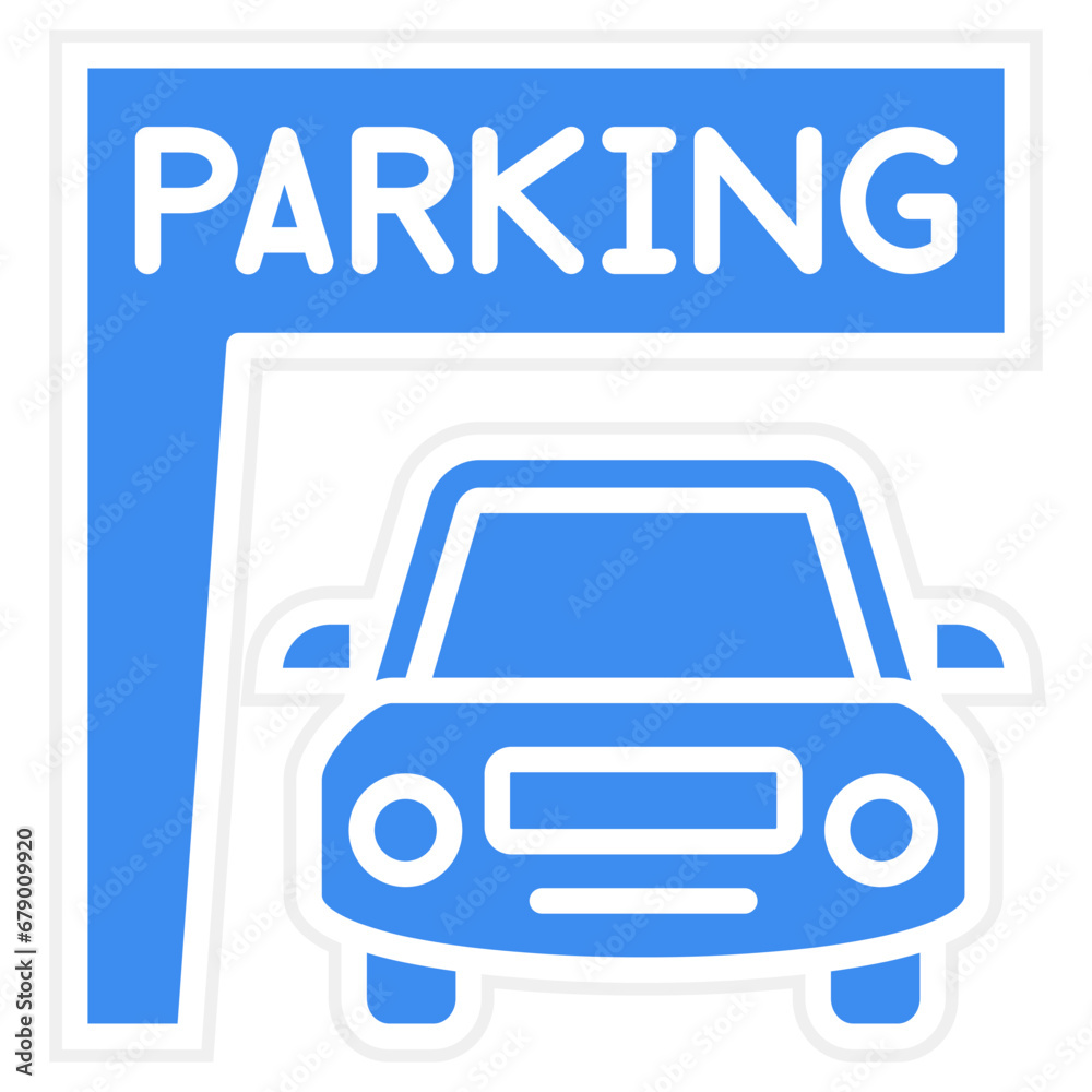 Vector Design Parking Tag Icon Style
