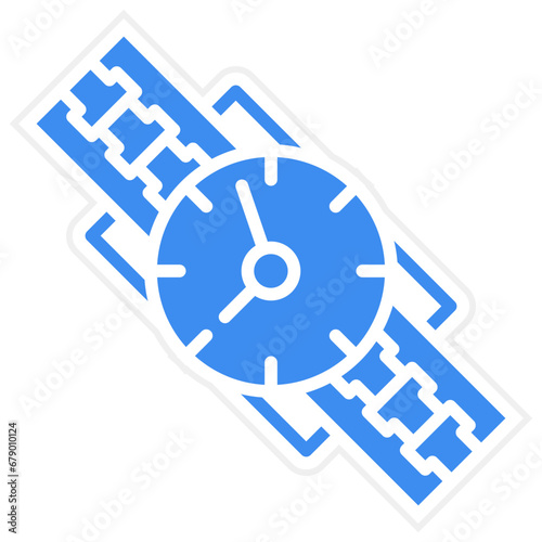 Vector Design Wristwatch Icon Style