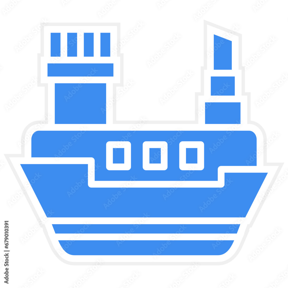 Vector Design Ferry Boat Icon Style Vector Design Ferry Boat Icon Style