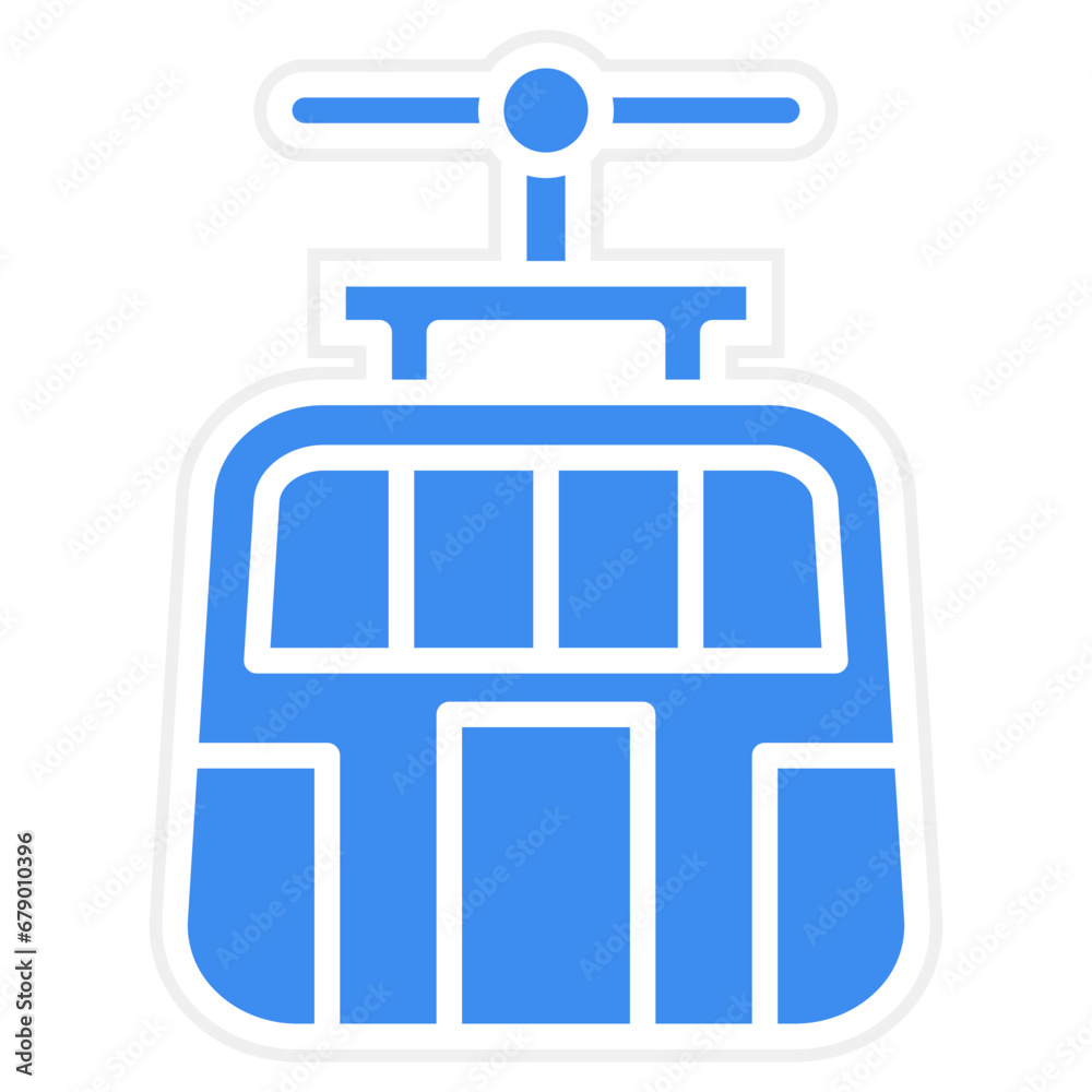 Vector Design Cable Car Icon Style Vector Design Cable Car Icon Style