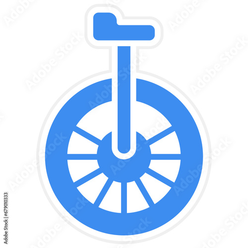 Vector Design Monocycle Icon Style