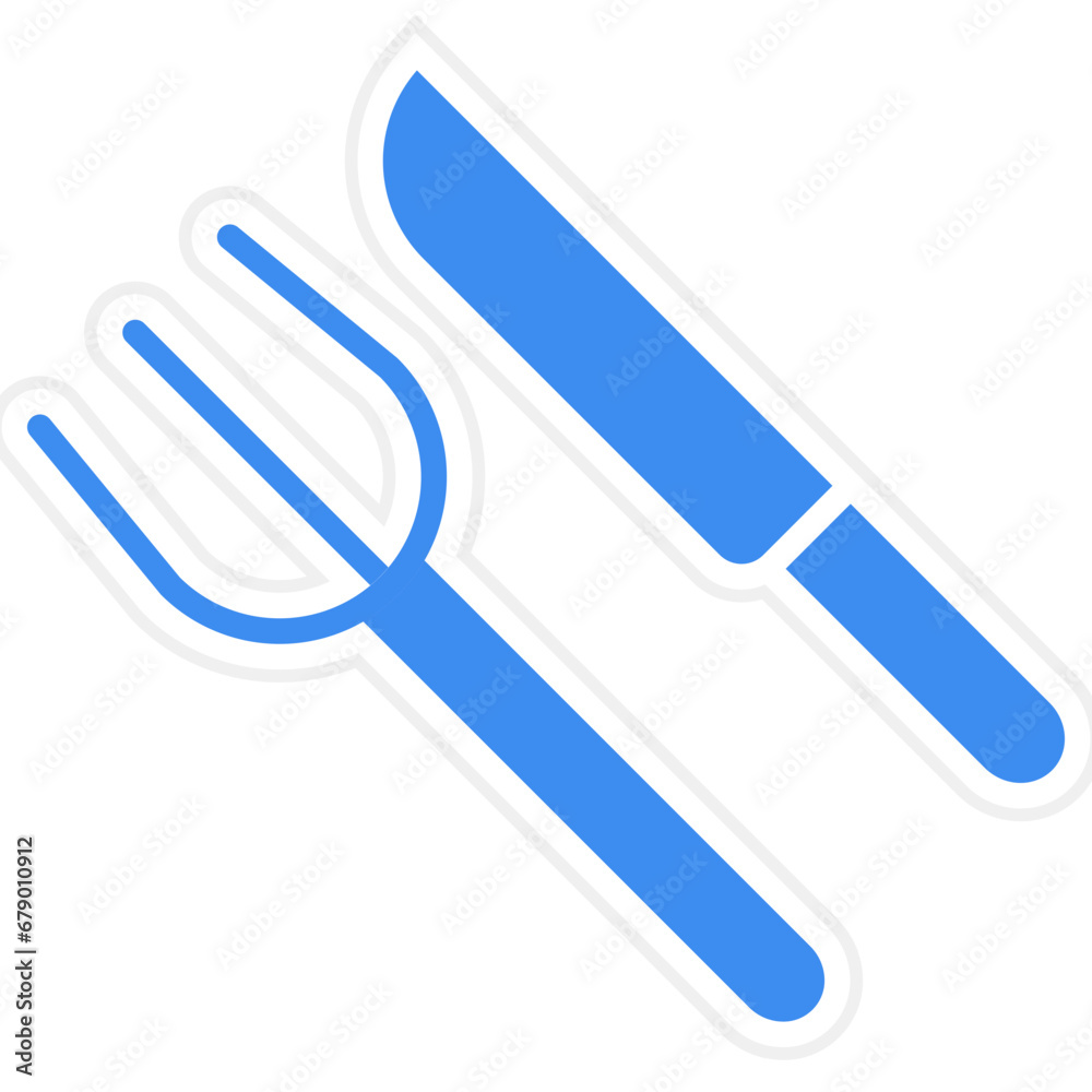 Vector Design Fork and Knife Icon Style Vector Design Fork and Knife Icon Style