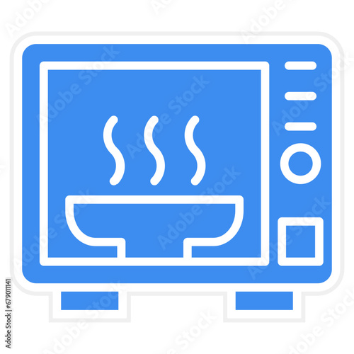 Vector Design Microwave Oven Icon Style