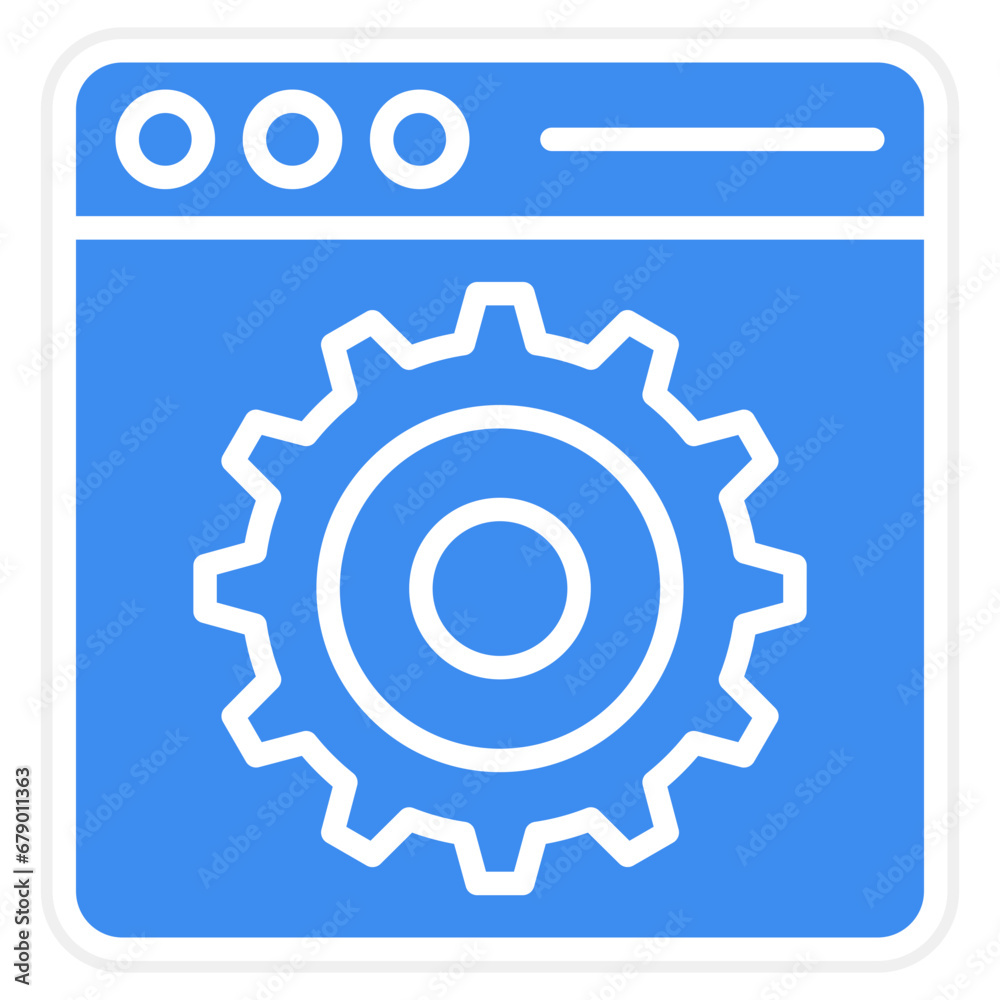 Vector Design Browser Setting Icon Style Vector Design Browser Setting Icon Style