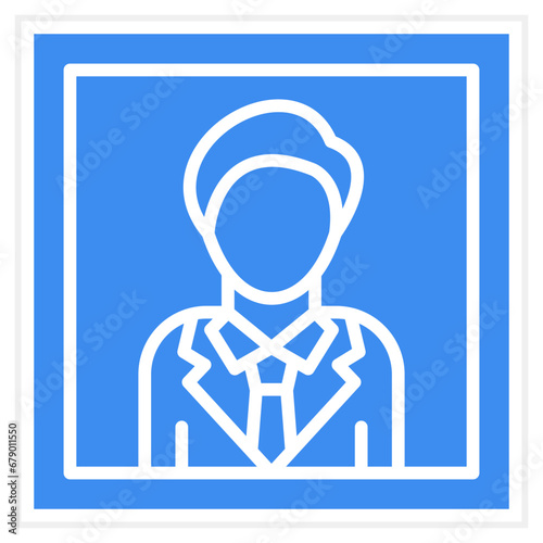 Vector Design Passport Photo Icon Style