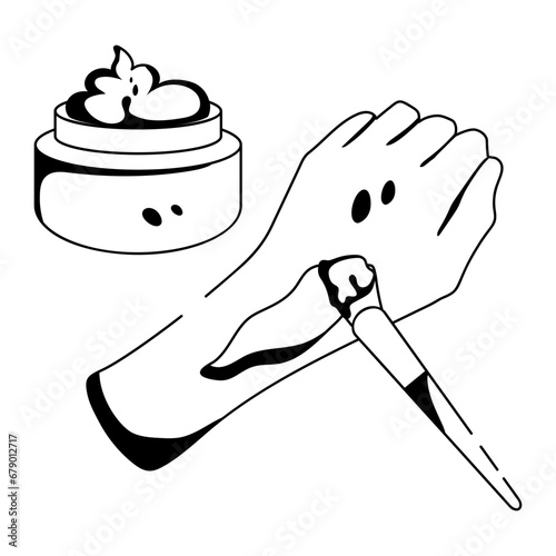 Applying Cream 