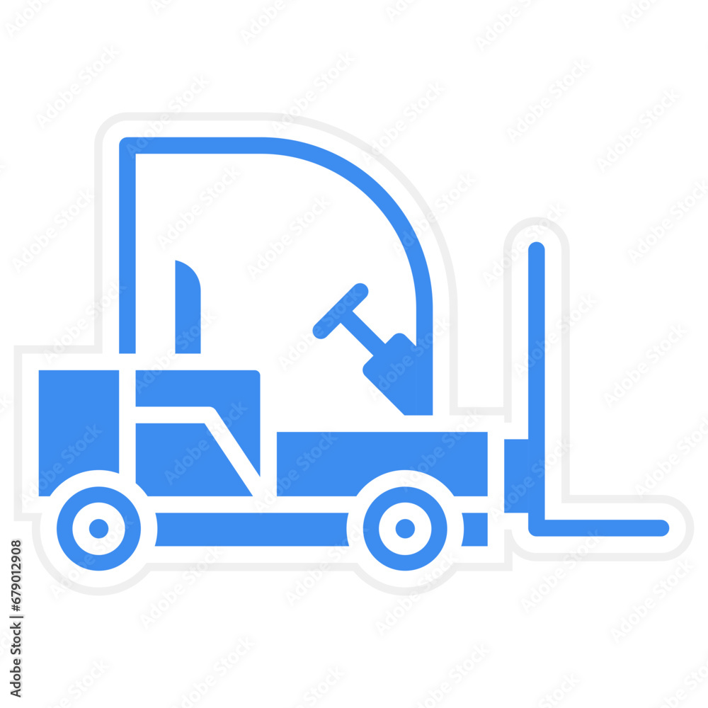 Vector Design Forklift Icon Style Vector Design Forklift Icon Style