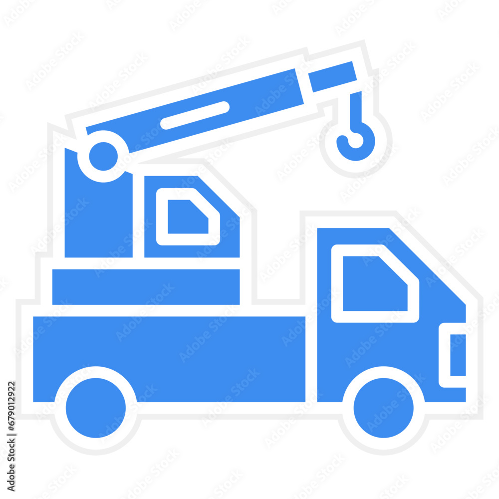Vector Design Crane Turck Icon Style Vector Design Crane Turck Icon Style