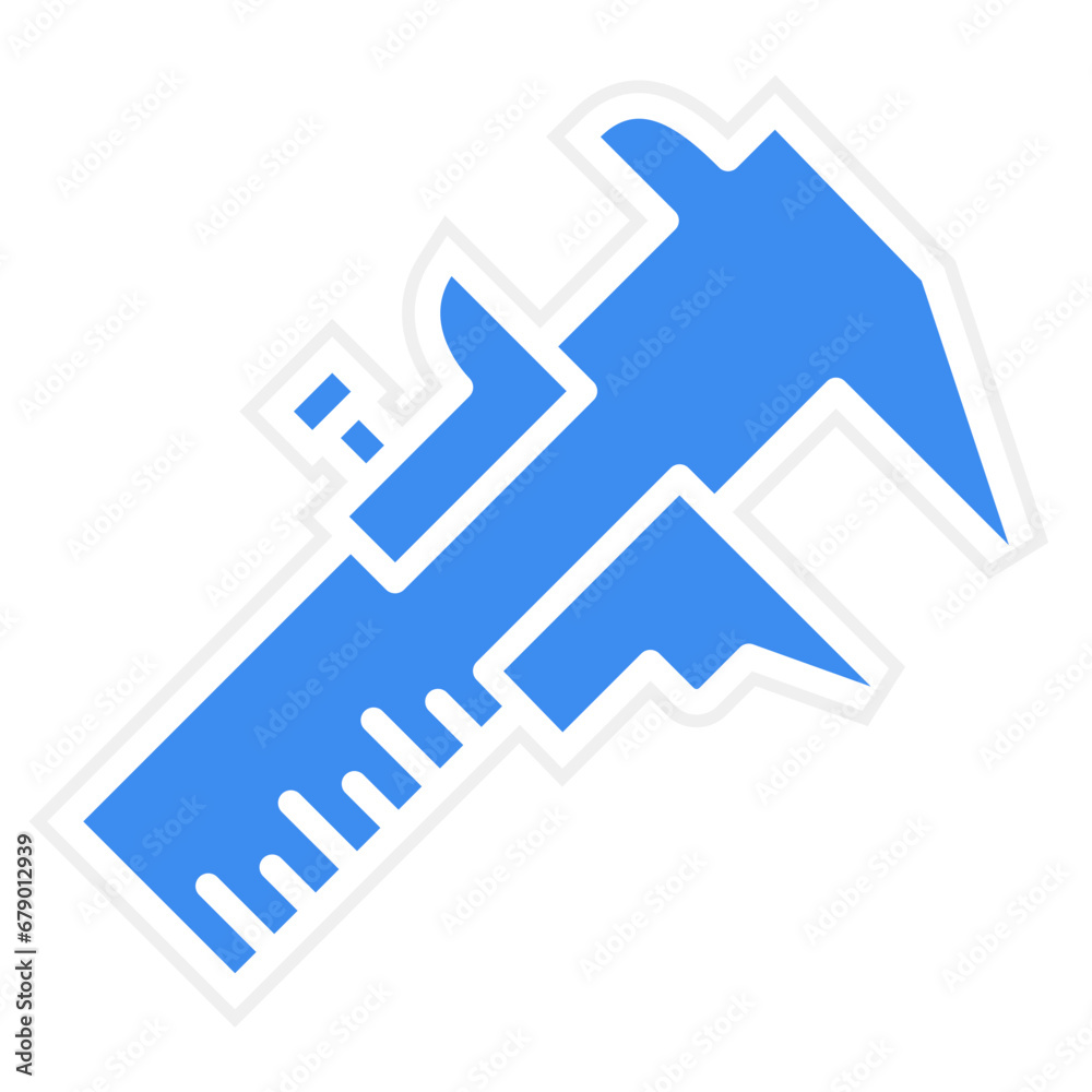 Vector Design Vernier Caliper Icon Style Vector Design Vernier Caliper Icon Style