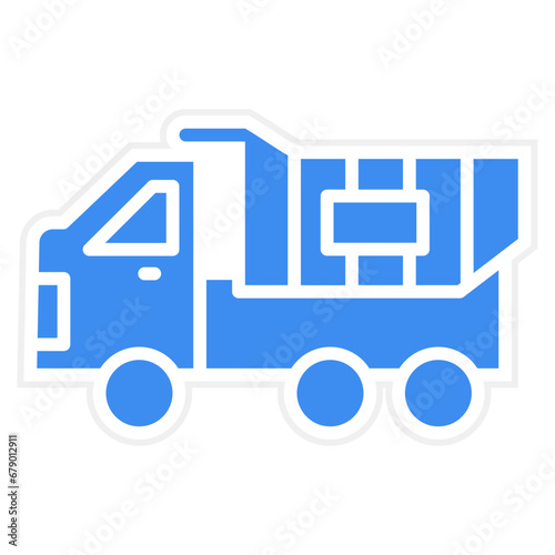 Vector Design Dump Truck Icon Style