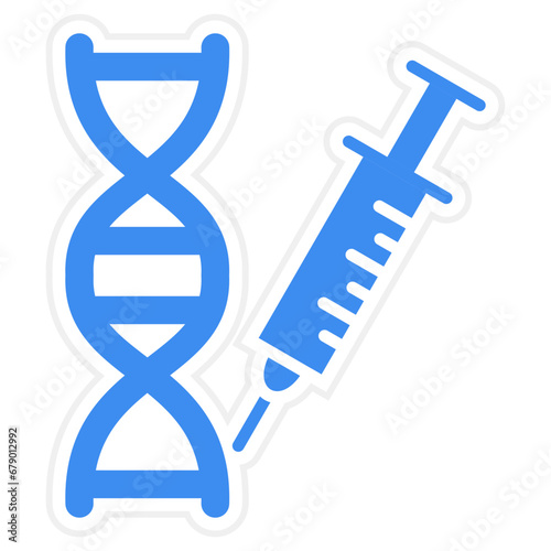 Vector Design Genetic Engineering Icon Style