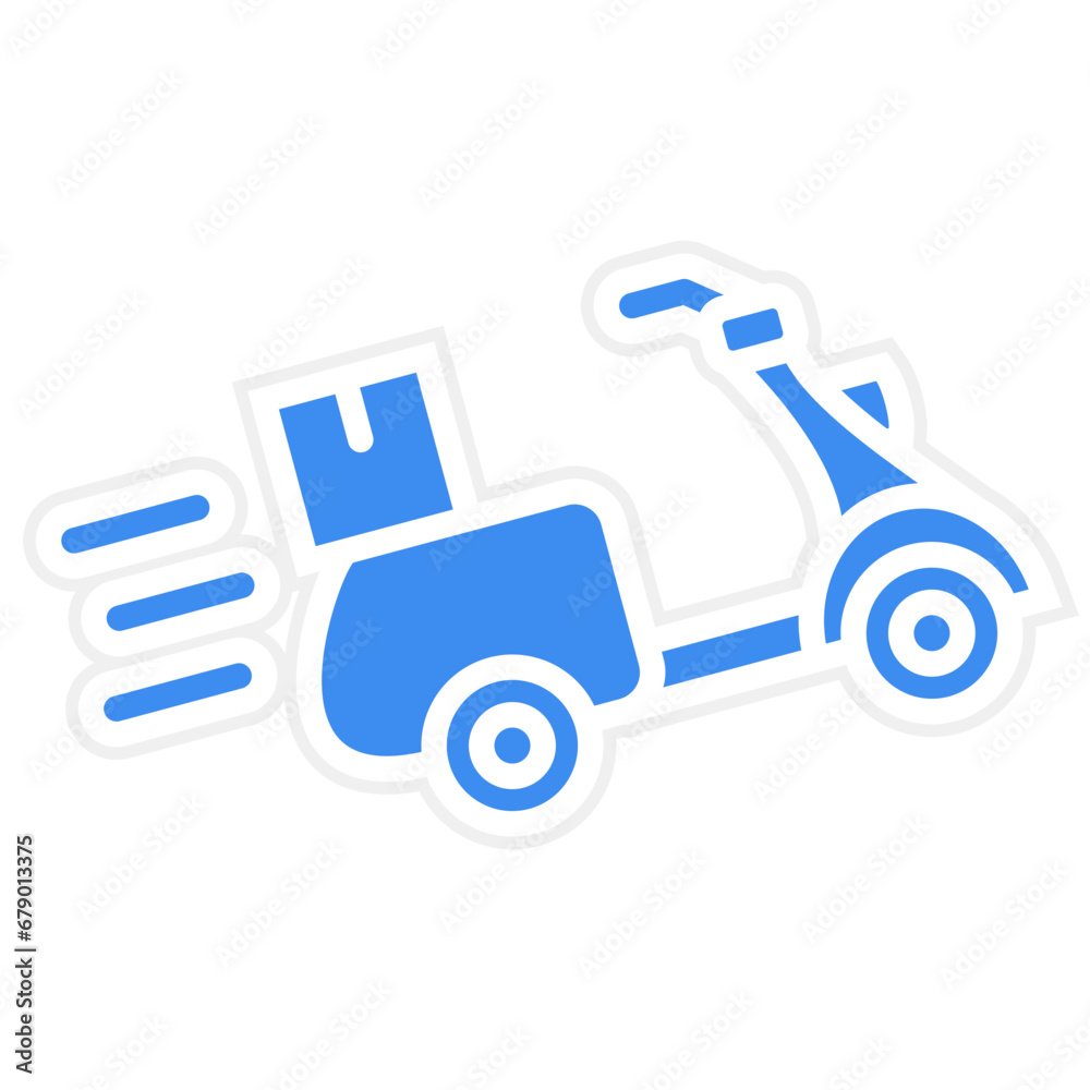 Vector Design Fast Delivery Icon Style