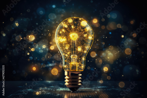 Creative light bulb , Searching for new ideas , Innovative of new ideas concept