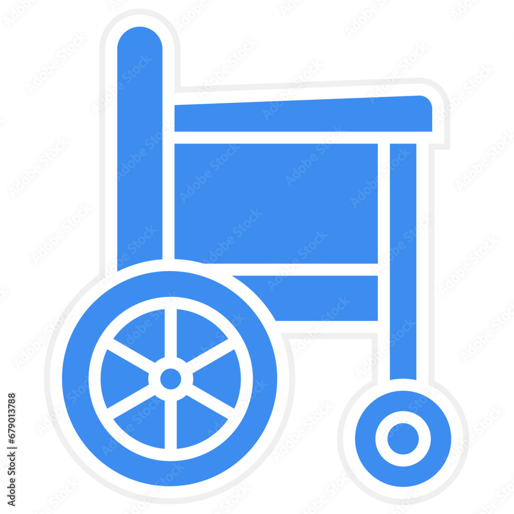 Vector Design Wheelchair Icon Style Vector Design Wheelchair Icon Style