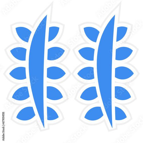 Vector Design Sheaf of Rice Icon Style