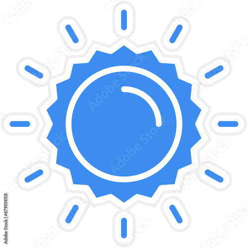 Vector Design Sun Icon Style