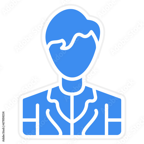 Vector Design Model Male Icon Style