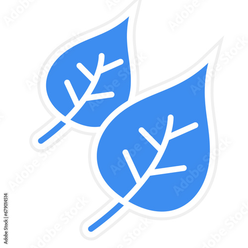 Vector Design Leaves Icon Style