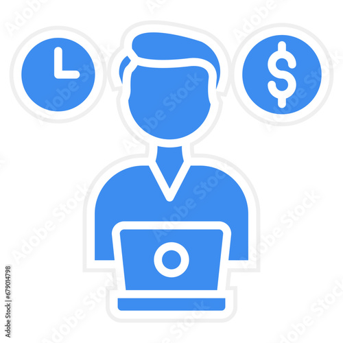 Vector Design Freelancing Icon Style