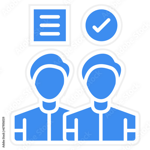 Vector Design Candidate Icon Style