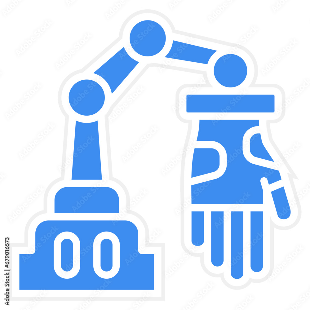 Vector Design Robot Hand Icon Style Vector Design Robot Hand Icon Style