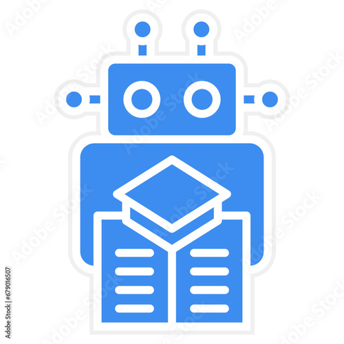 Vector Design Machine Learning Icon Style