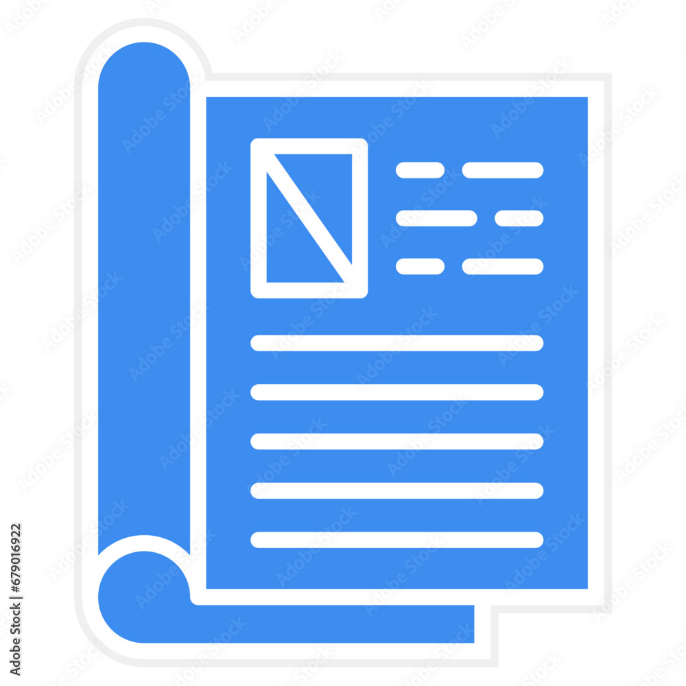 Vector Design Magazine Layout Icon Style Vector Design Magazine Layout Icon Style