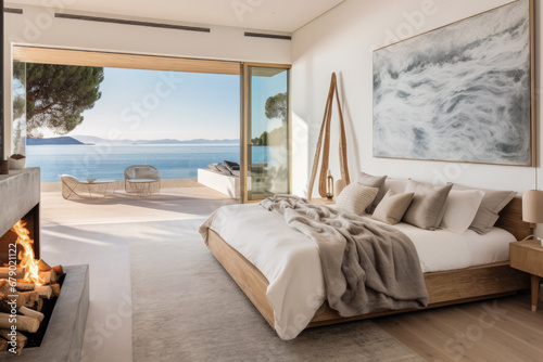 Seamless Indoor-Outdoor home with a Modern Beachfront Bedroom Aesthetic © JuanM